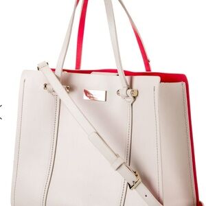 Kate Spade Cream and Pink Crossbody Bag